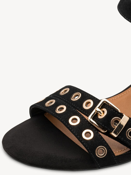 Heeled sandal, BLACK, hi-res