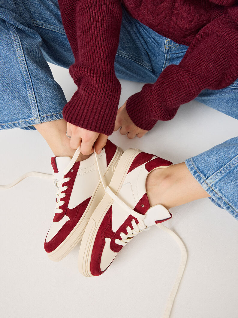 Sneaker - rot, BORDEAUX, hi-res