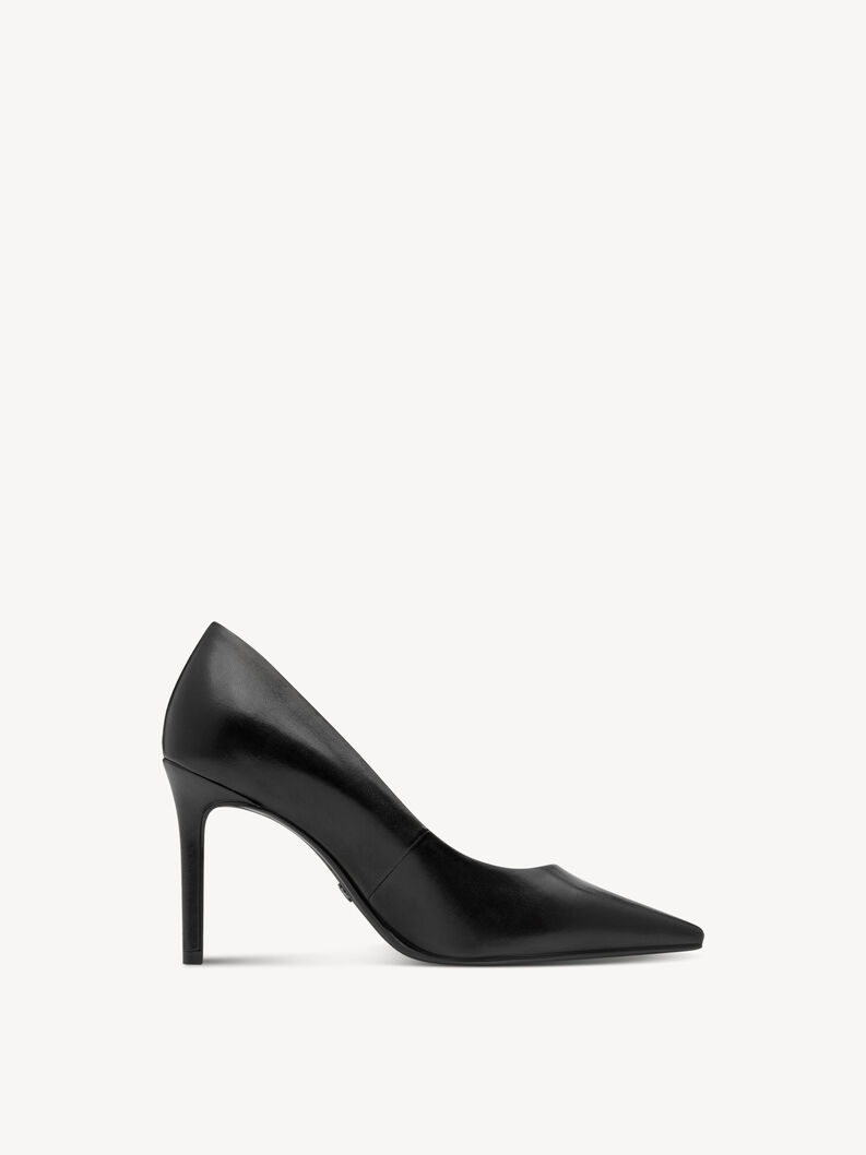 Pumps, BLACK LEATHER, hi-res