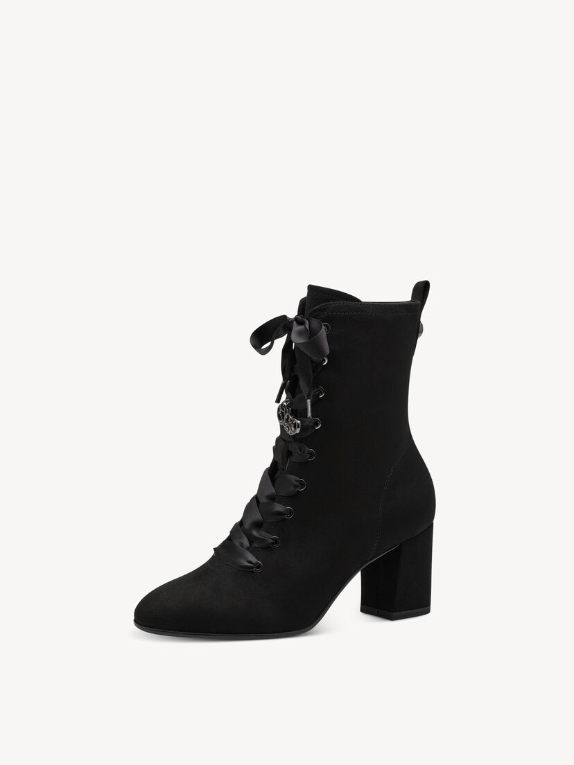 Enkellaarsje - zwart, BLACK, hi-res