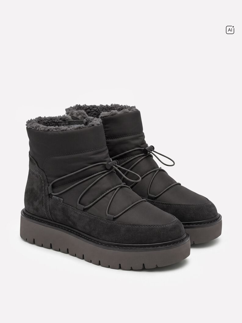 Stiefelette - grau Warmfutter, ANTHRACITE, hi-res