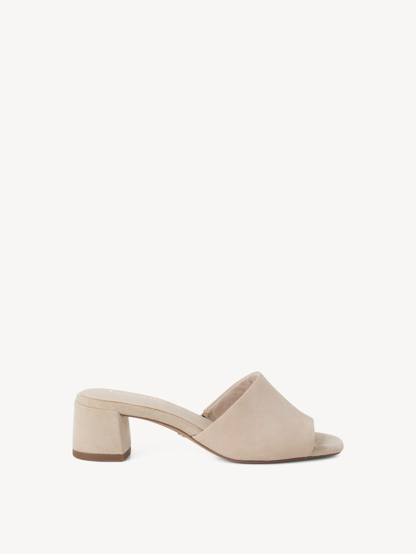 Leren Slipper - beige, NUDE SUEDE, hi-res