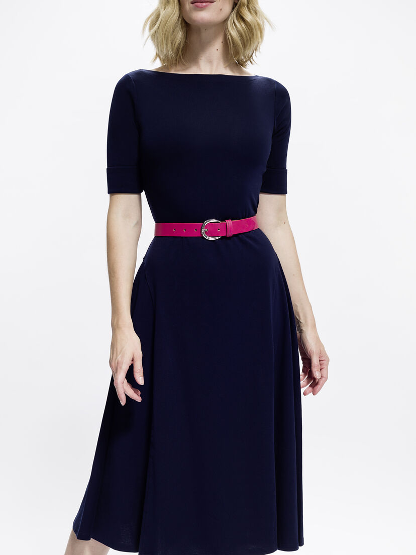 Leren Riem - rood, Korallenrot, hi-res