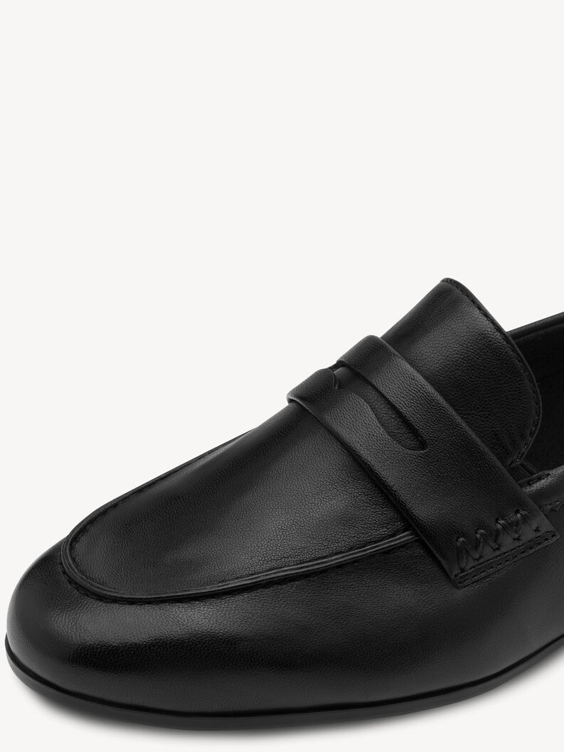 Lederslipper - schwarz, BLACK LEATHER, hi-res