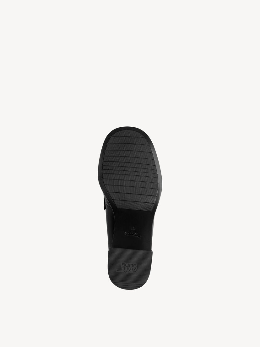 Leren Trotteur - zwart, BLACK, hi-res