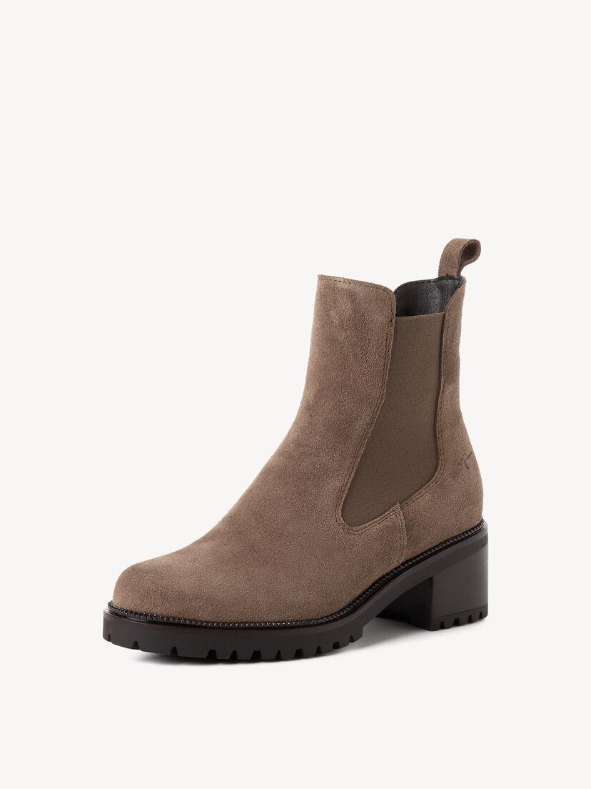 Leren Chelseaboot - beige, TAUPE, hi-res