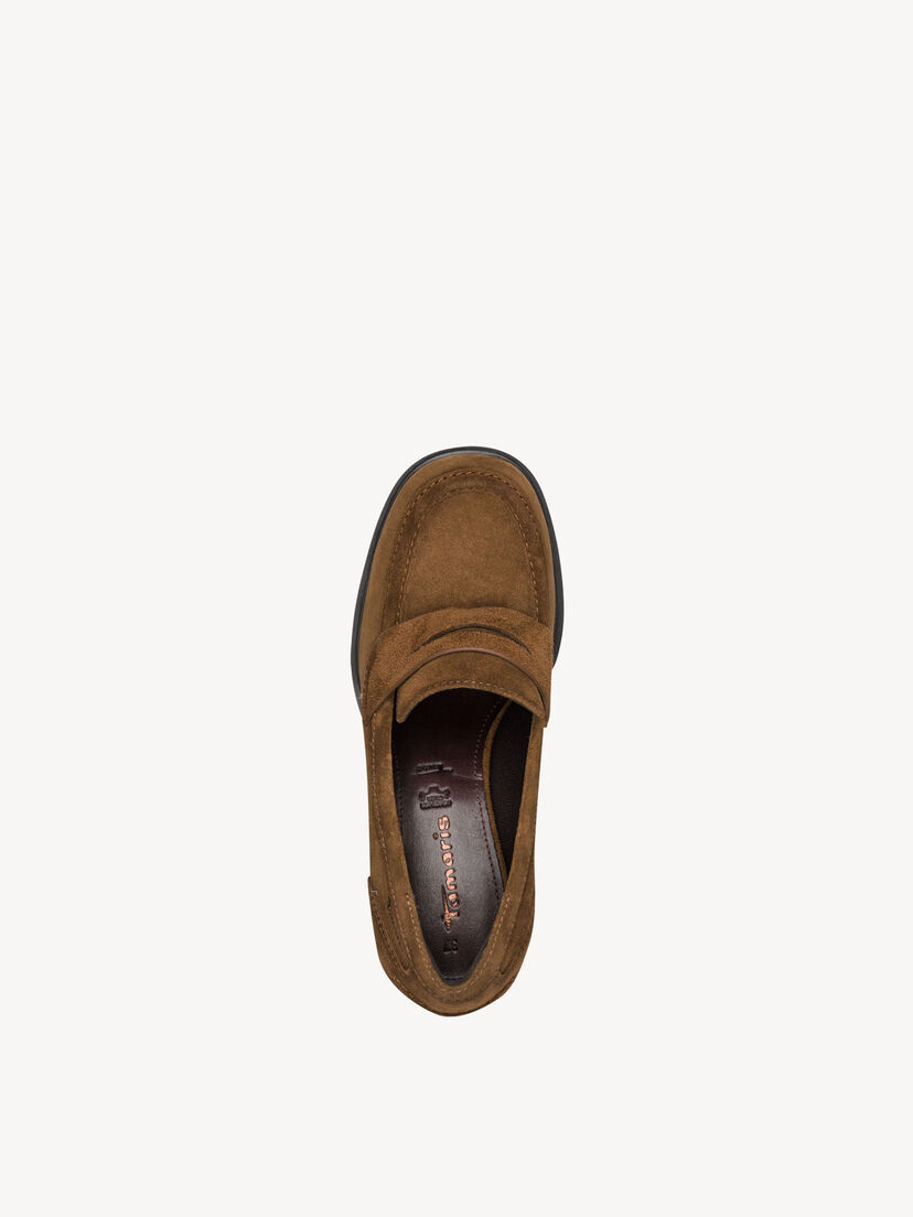 Leren Trotteur - bruin, COGNAC SUEDE, hi-res