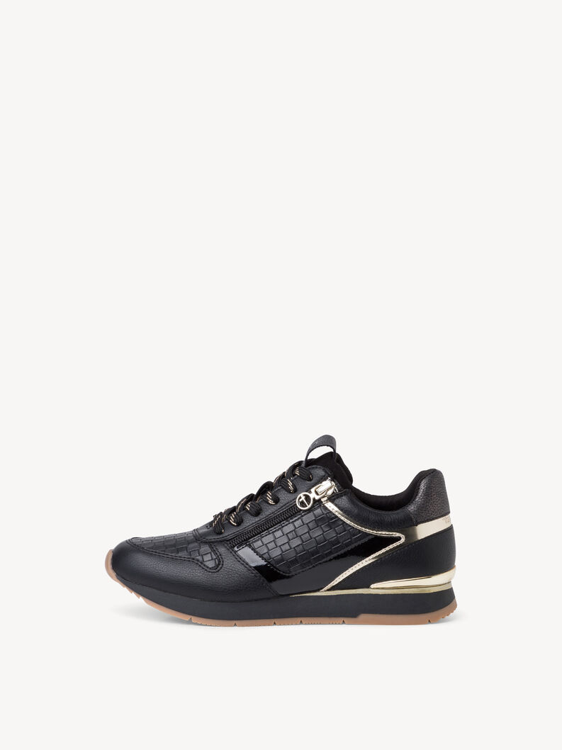 Sneaker - gold, BLACK/GOLD, hi-res