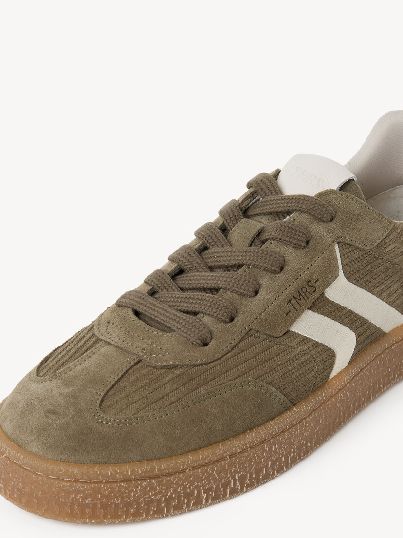 Leren Sneaker - groen, OLIVE, hi-res