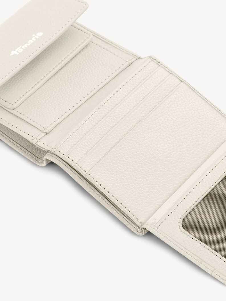 Kožen&eacute; peněženka - &scaron;ed&aacute;, ecru, hi-res