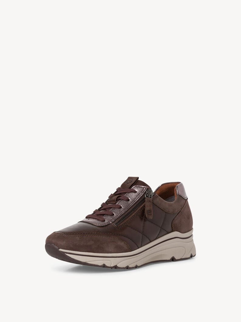 Leather Sneaker - brown, MOCCA COMB, hi-res