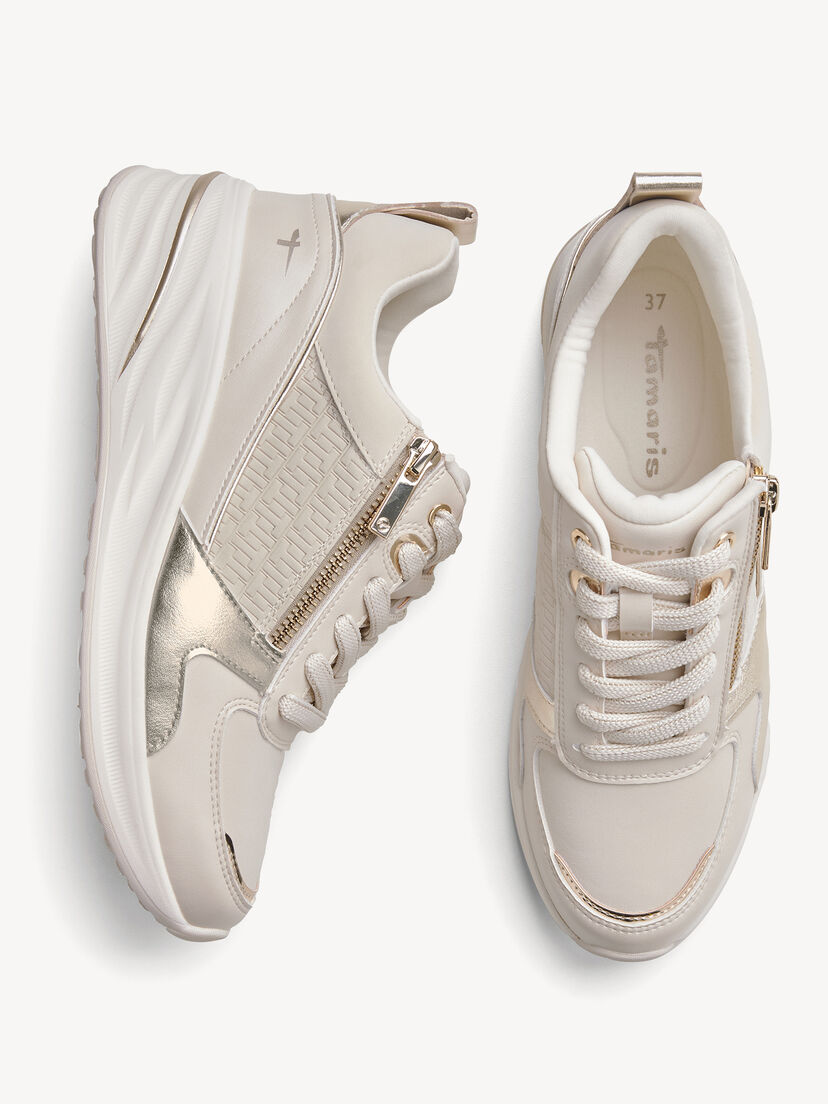Sneaker, IVORY/GOLD, hi-res