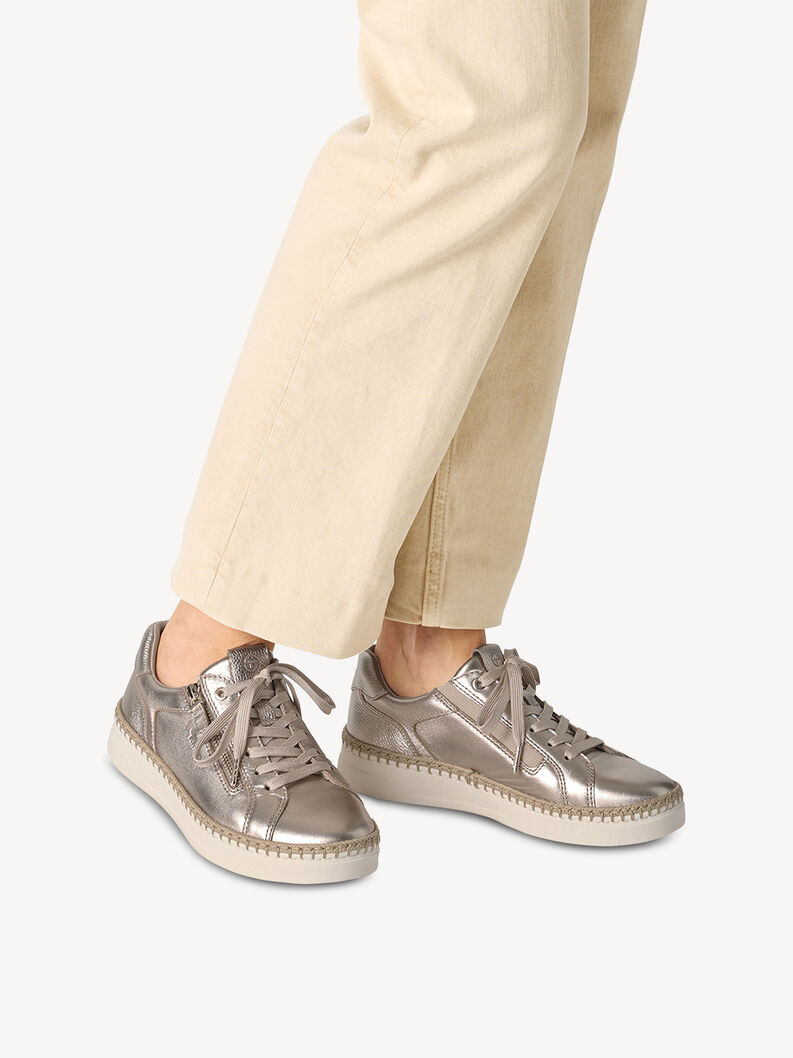 Ledersneaker - gold, GOLD, hi-res