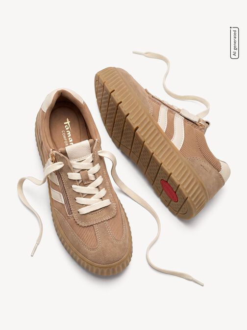Sneaker, CAMEL/CORD, hi-res
