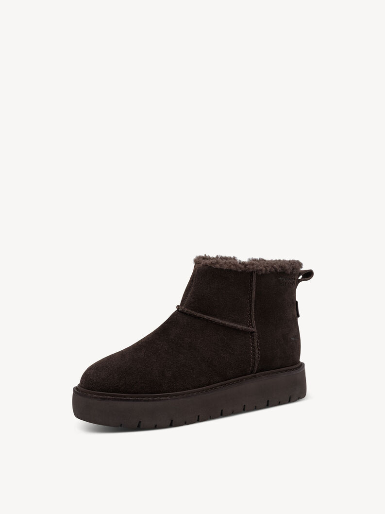 Lederstiefelette - braun Warmfutter, MOCCA, hi-res