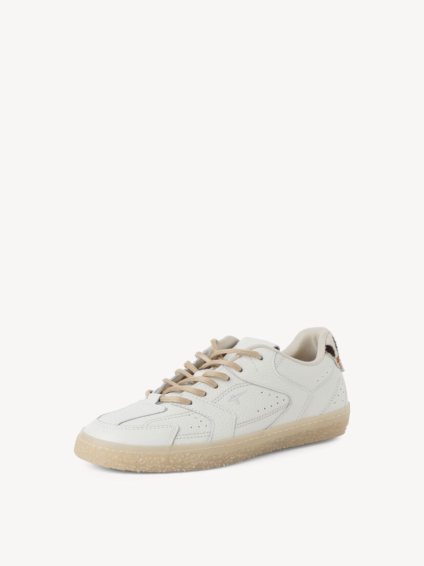 Leren Sneaker - wit, WHITE LEA.COMB, hi-res