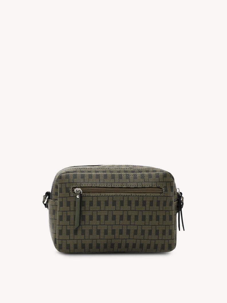 Sac vert Tamaris avec poche zipp&eacute;e arri&egrave;re et motif monogramme