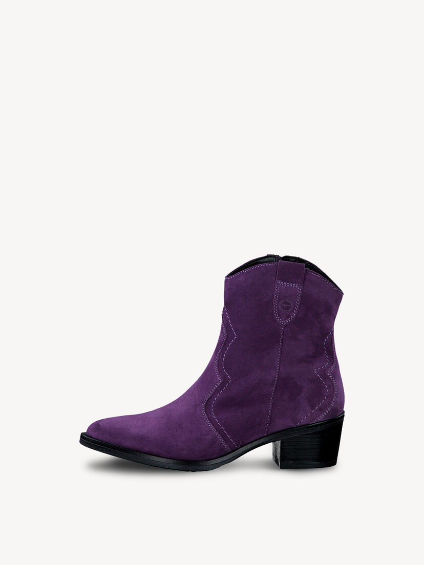 Leren Cowboylaarsjes - lila, PURPLE, hi-res