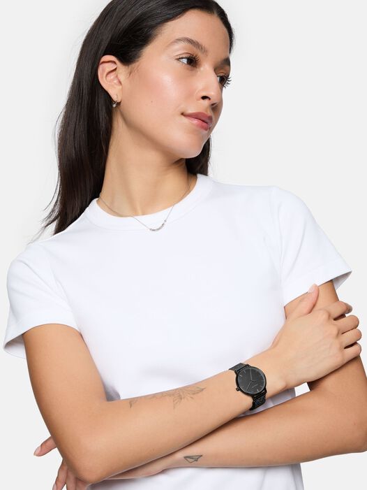 Horloge, schwarz schwarz, hi-res