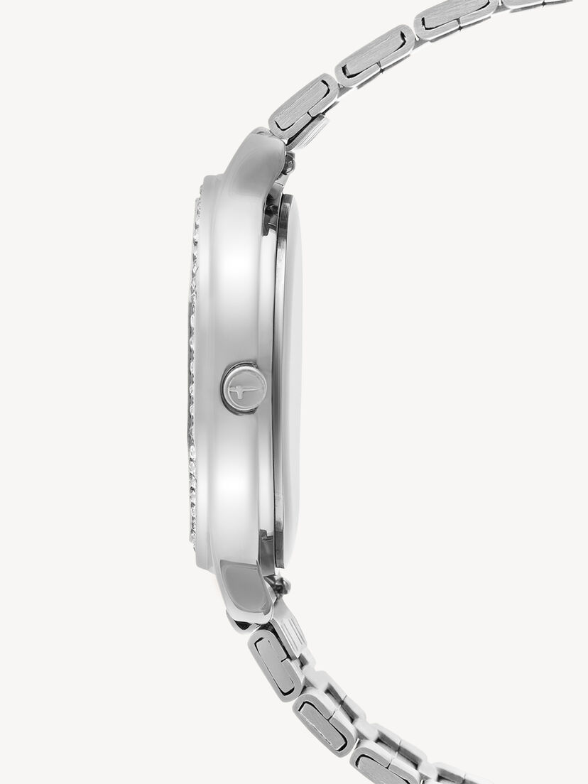 Horloge, silber-glossy wei&szlig;, hi-res