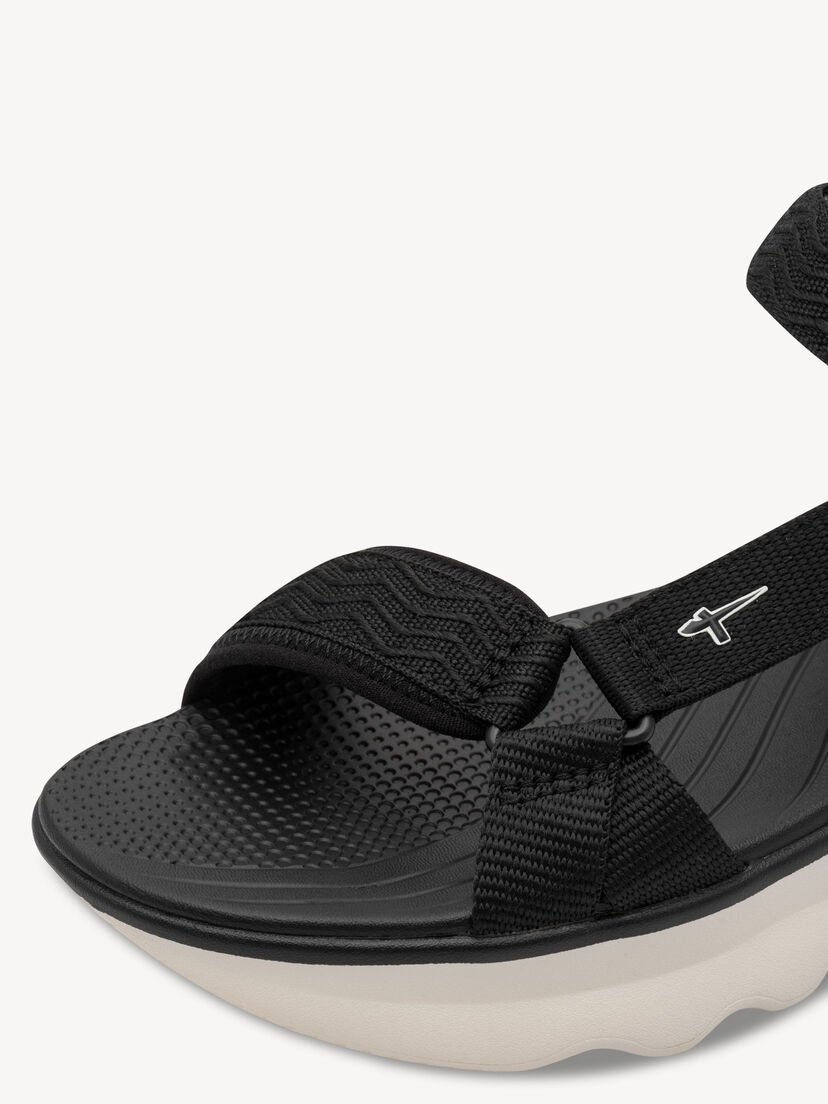 Sandaaltje - zwart, BLACK, hi-res