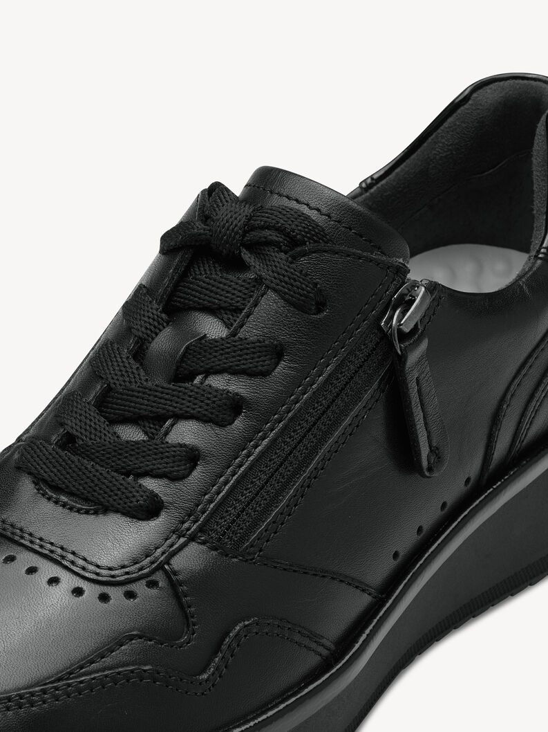Sneaker - schwarz, BLACK LEATHER, hi-res