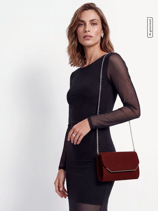 Clutch, wine, hi-res