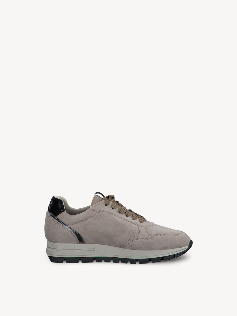 Leren Sneaker - bruin, TAUPE COMB, hi-res