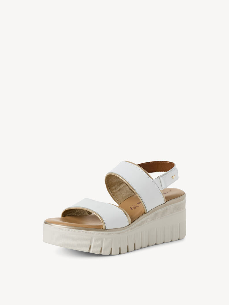 Sandalette - wei&szlig;, WHITE/LT.GOLD, hi-res