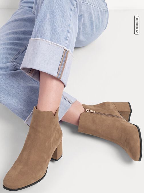 Bottine, beige, hi-res