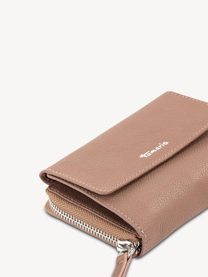 Leren Portemonnee - bruin, taupe, hi-res