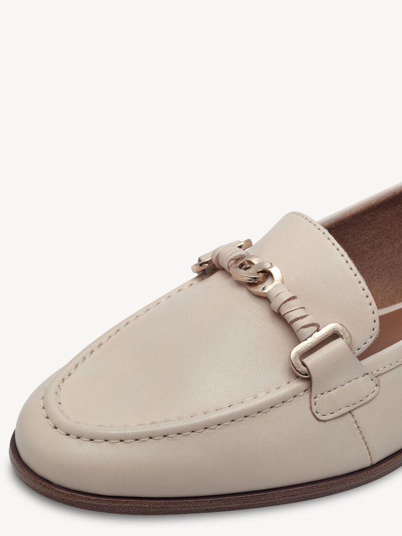 Leren Instappers - beige, CHAMPAGNE, hi-res