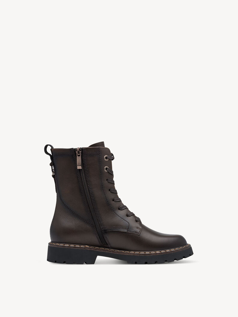 Bottine en cuir - marron, 304, hi-res