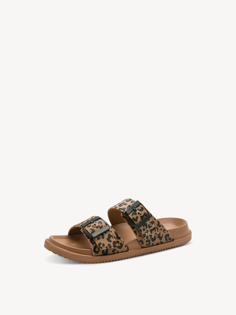 Slipper - bruin, COGNAC LEOPARD, hi-res