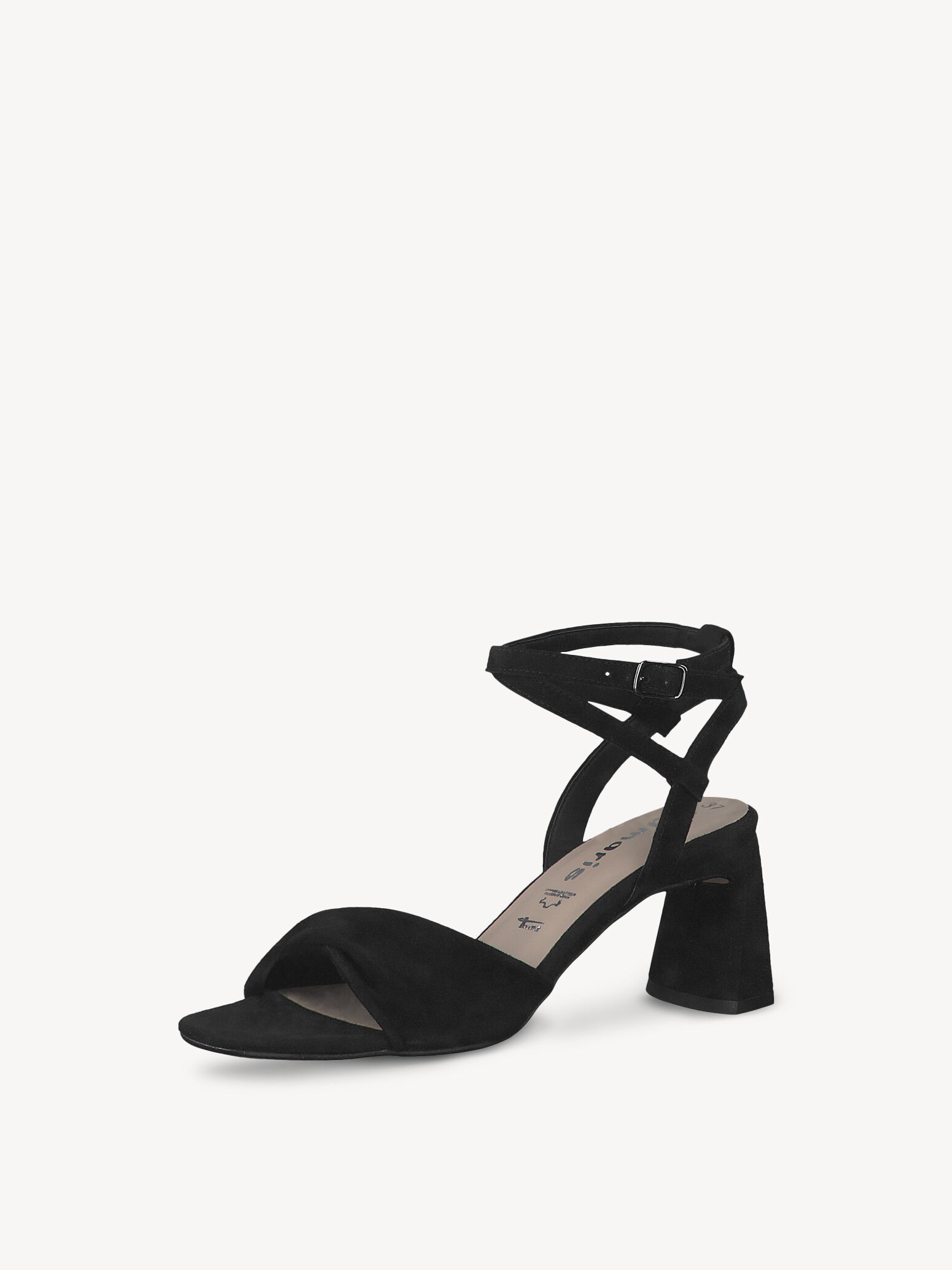 Leather Heeled sandal 1-1-28011-38: Buy 