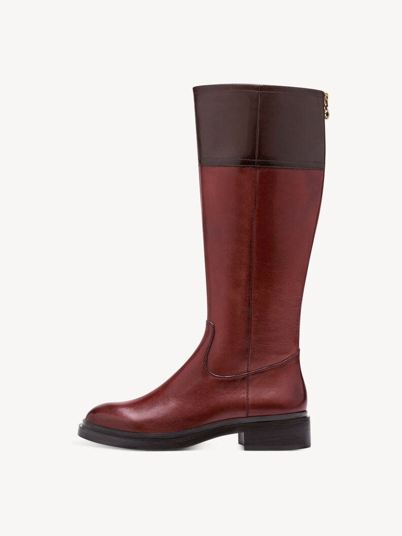 Leather Boots - brown, COGNAC COMB, hi-res