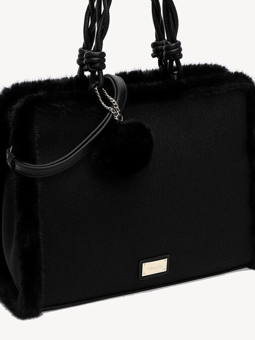 Shopping bag, black, hi-res
