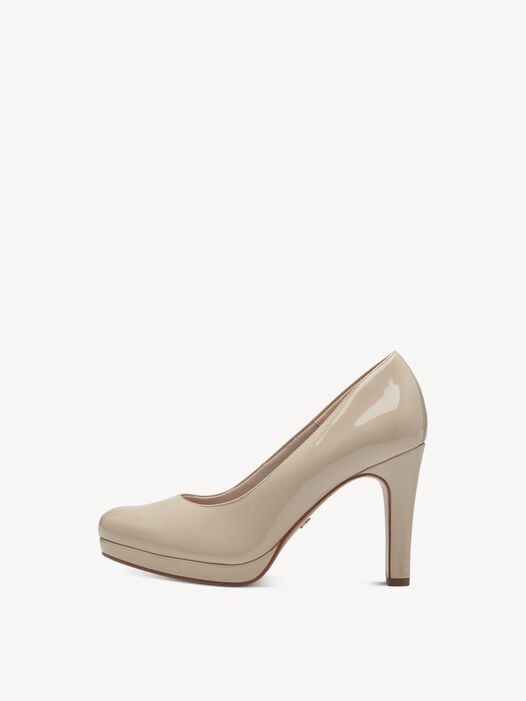 Pumps, BEIGE PATENT, hi-res