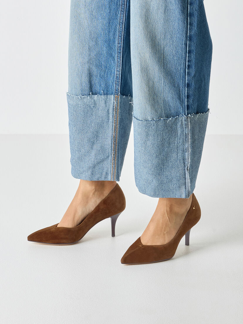 Leren Pumps - bruin, cognac, hi-res