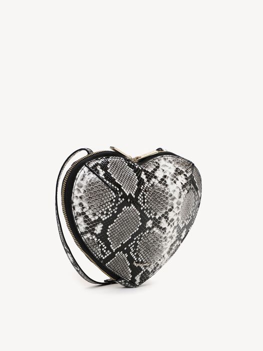 Schoudertas, white-snake, hi-res