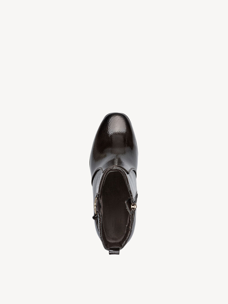 Bootie - brown, MOCCA PATENT, hi-res