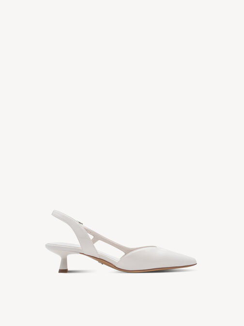 Slingpumps, WHITE, hi-res