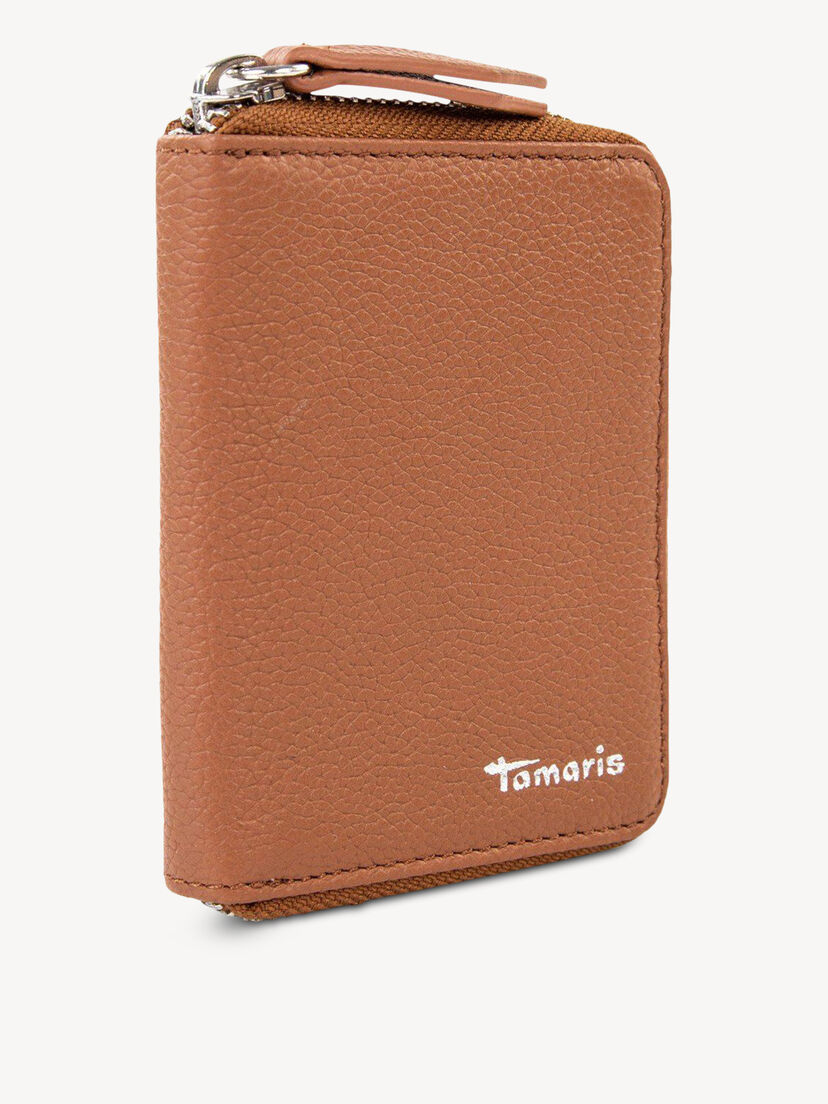 Leren Portemonnee - bruin, cognac, hi-res