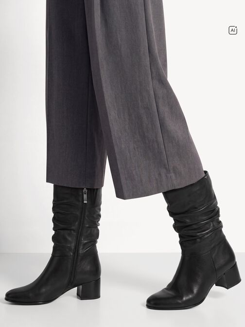 Stiefelette, BLACK LEATHER, hi-res
