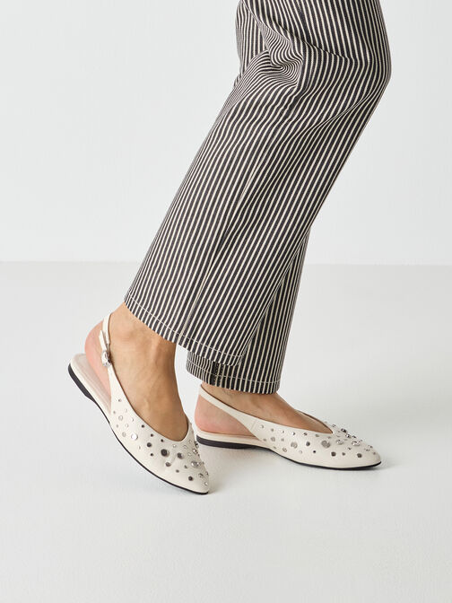 escarpin, OFFWHITE, hi-res