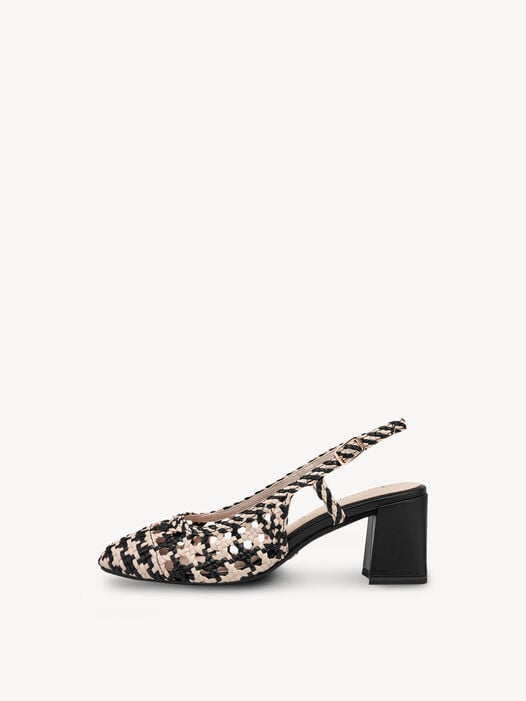 Slingpumps, BLACK COMB, hi-res