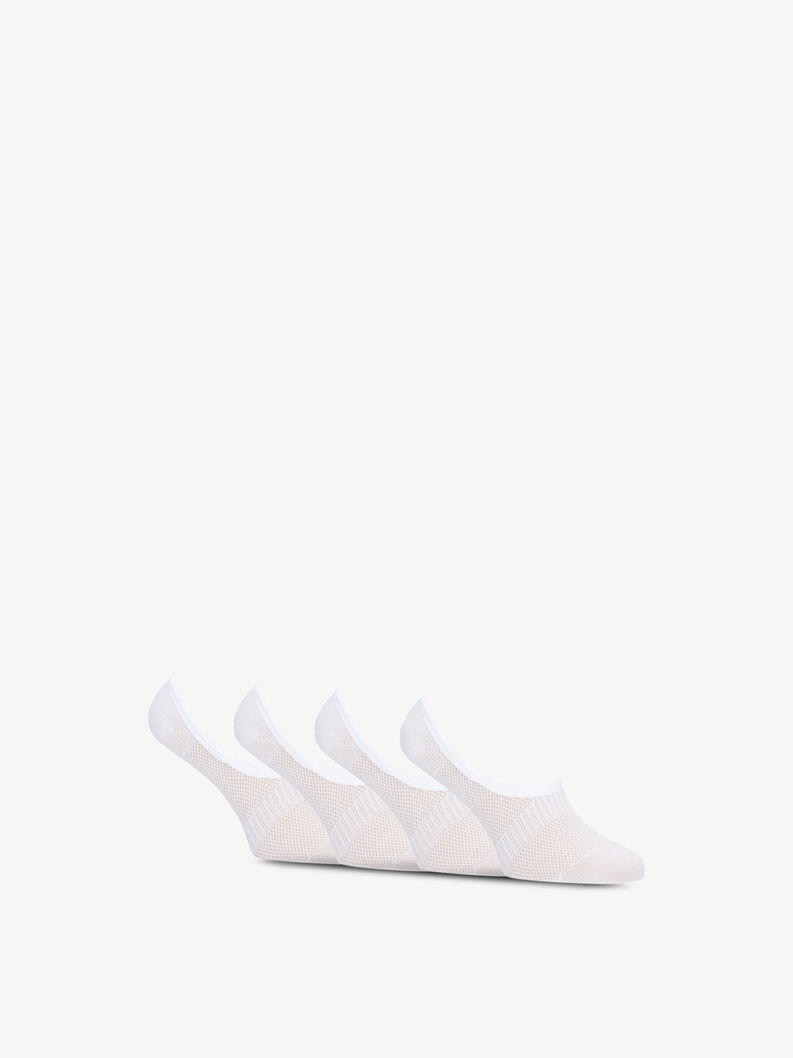 Κάλτσες, συσκευασία 4 τμχ. - λευκό, White, hi-res