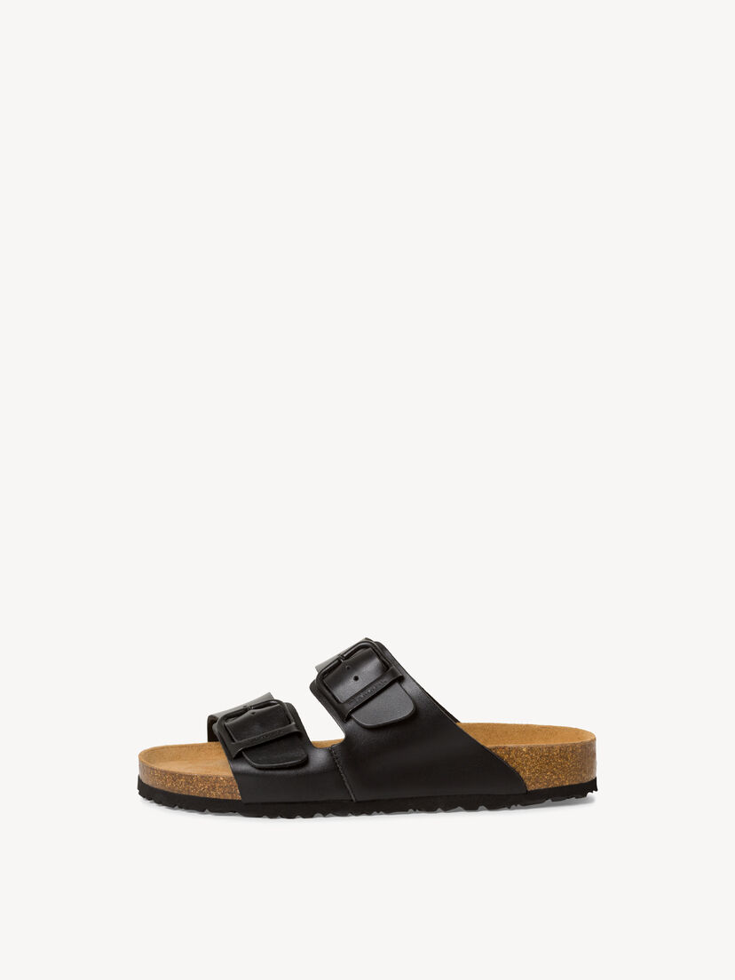 Slipper - zwart, BLACK, hi-res