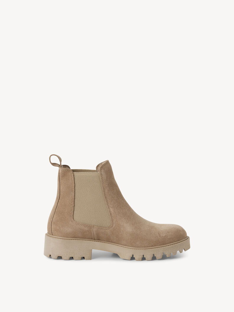 Leder Chelsea Boot - beige, BEIGE, hi-res