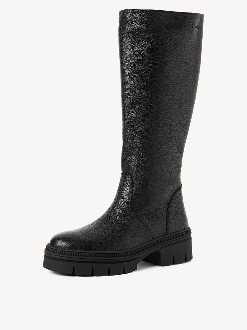 Lederstiefel - schwarz, BLACK LEATHER, hi-res